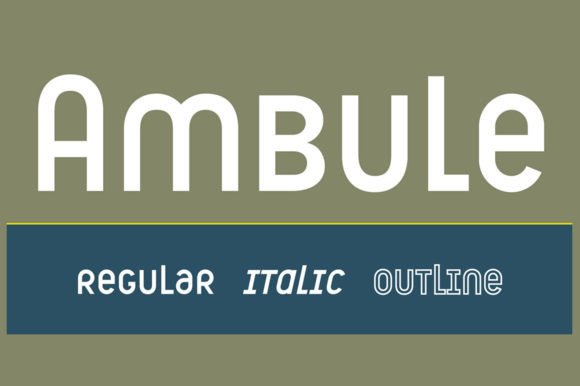 Ambule: The Hybrid Display Font for Modern Web Design