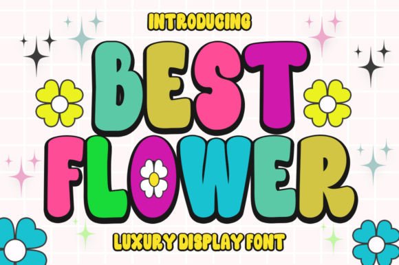 Best Flower: A Charming Retro Display Typeface for Editorial Design
