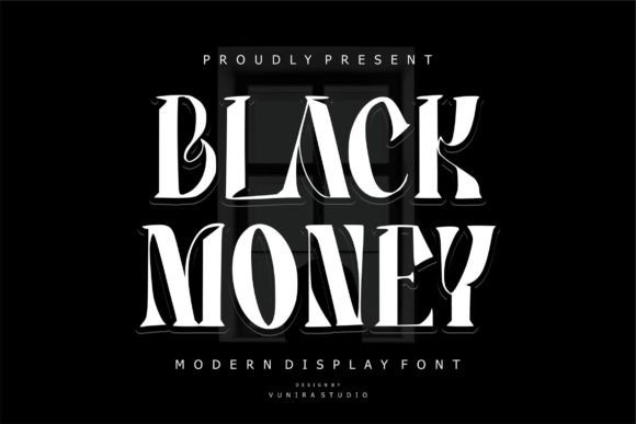 Black Money: The Modern Display Typeface for Bold Branding