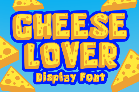 Cheese Lover Outline Typeface for Playful Branding