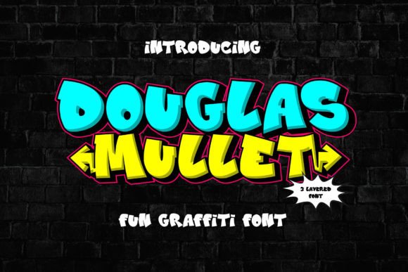 Douglas Mullet: The 3D Graffiti Font for Bold Branding
