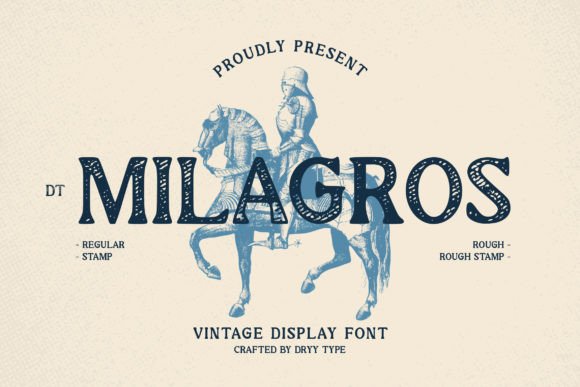 Dt Milagros: The Vintage Display Font for Authentic Small Business Branding