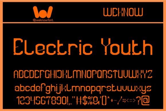 Electric Youth: The High-Voltage Display Font You Need