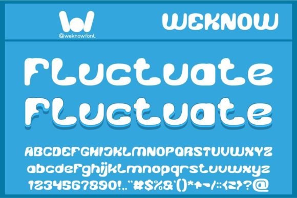 Fluctuate: The Whimsical Display Font for Creative Branding