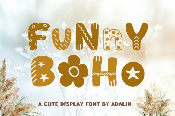 Funny Boho: The Whimsical Display Font for Editorial Design
