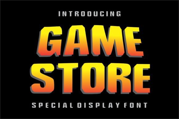 Game Store: The Modern Racing Display Font for Editorial Design