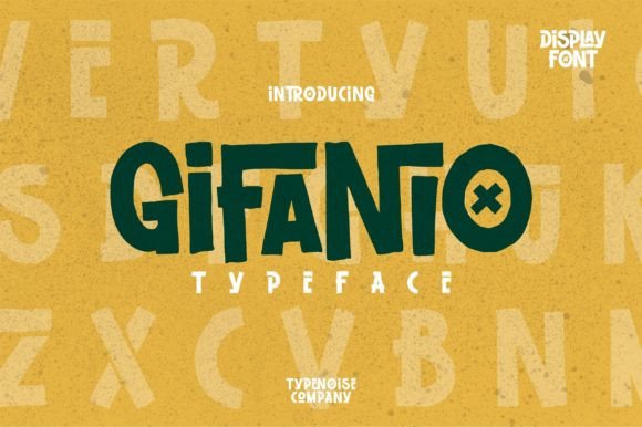 Gifanio Typeface: The Vibrant Display Font for Eye-Catching Brand Headlines