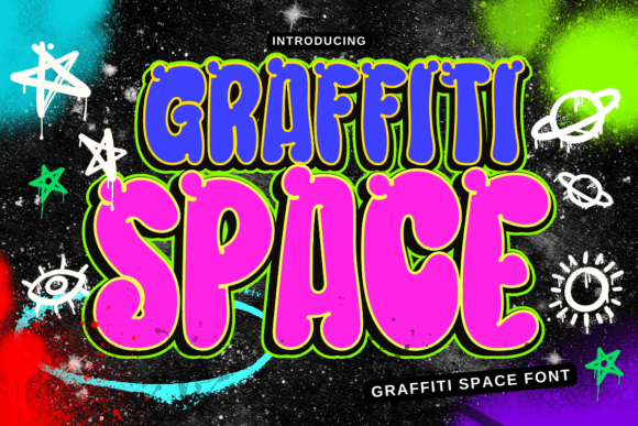 Graffiti Space: The Ultimate Display Typeface for Edgy Craft Projects