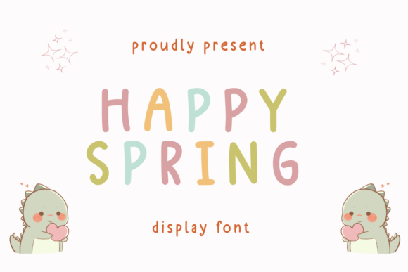 Happy Spring: A Playful Display Font for Modern Editorial Design