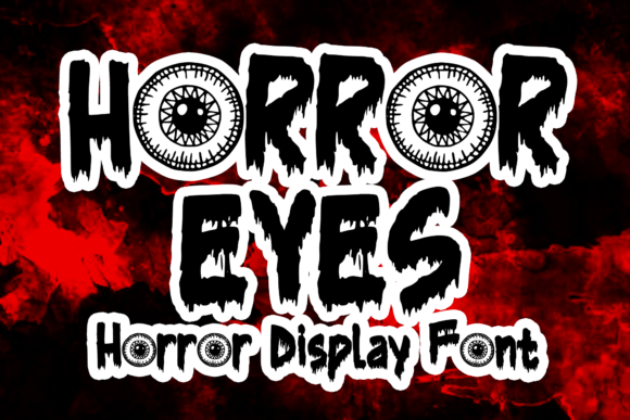 Horror Eyes: A Playful Display Typeface for Editorial Design