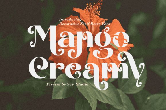 Mango Creamy Font for Elegant Display Designs