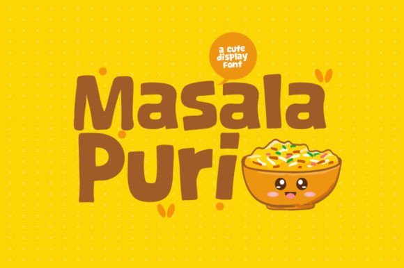 Masala Puri: The Perfect Display Font for Handmade Crafts