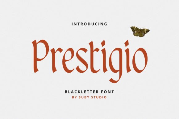 Prestigio: A Modern Display Font for Bold Brand Identity