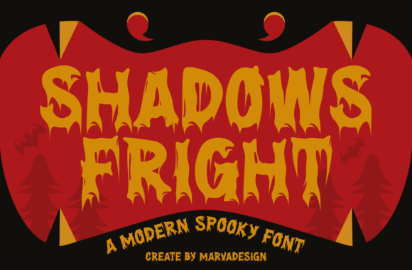 Shadows Fright: A Spooky Display Font for Editorial Design
