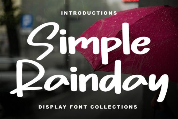 Simple Rainday: The Handwritten Display Font for Modern Web Design