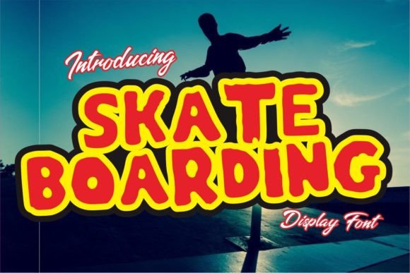 Skateboarding: A Bold Display Font for Modern Web Design