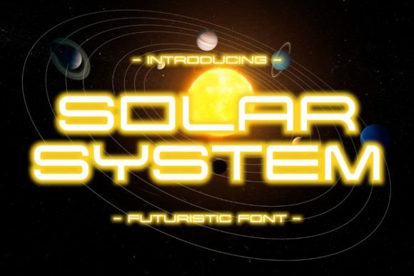 Solar System: The Futuristic Display Font for Modern Editorial Design