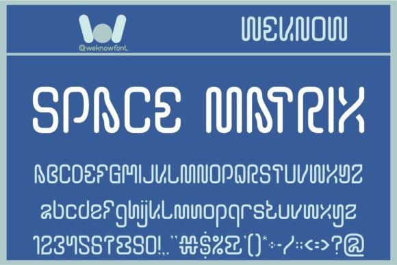 Space Matrix: The Futuristic Typeface for Modern Brand Identity