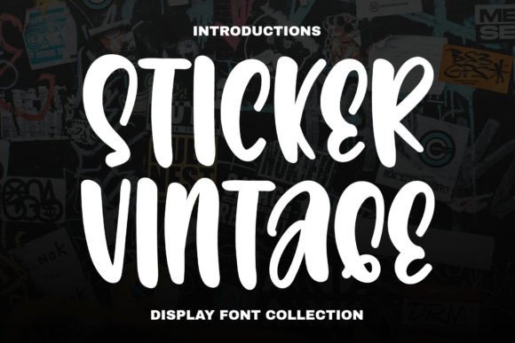 Sticker Vintage: A Retro Display Font for Modern Web Design