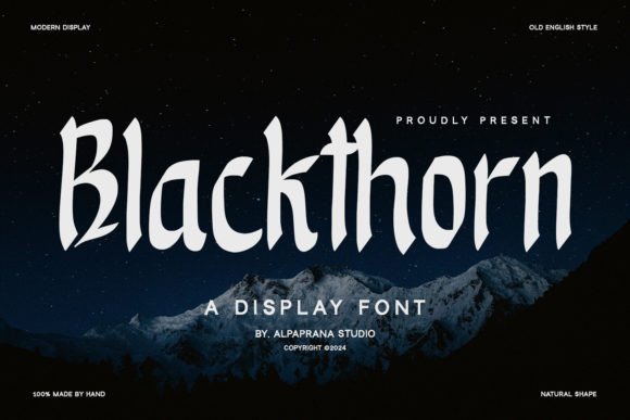Upgrade Your Brand Identity with the Blackthorn Typeface