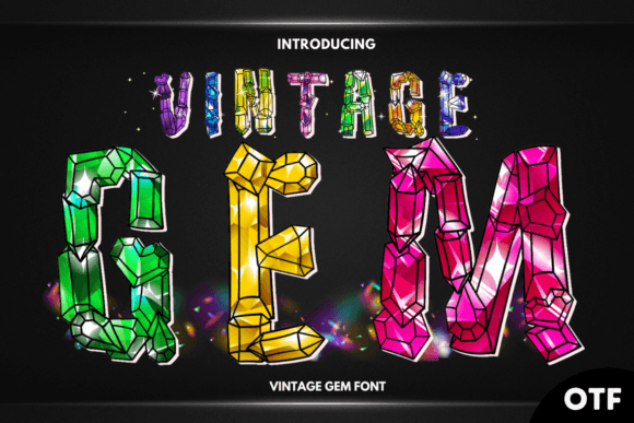 Vintage Gem Typeface for Elegant Brand Identity