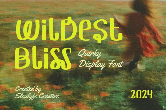 Wildest Bliss: A Quirky Display Font for Bold Editorial Design