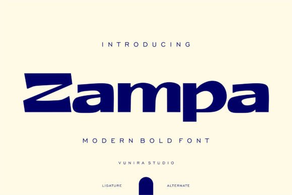 Zampa: A Modern Bold Calligraphy Typeface for Creative Brands
